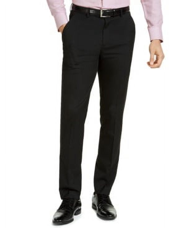 Alfani Men&#39;s Slim-Fit Stretch Solid Suit Pants, - Black