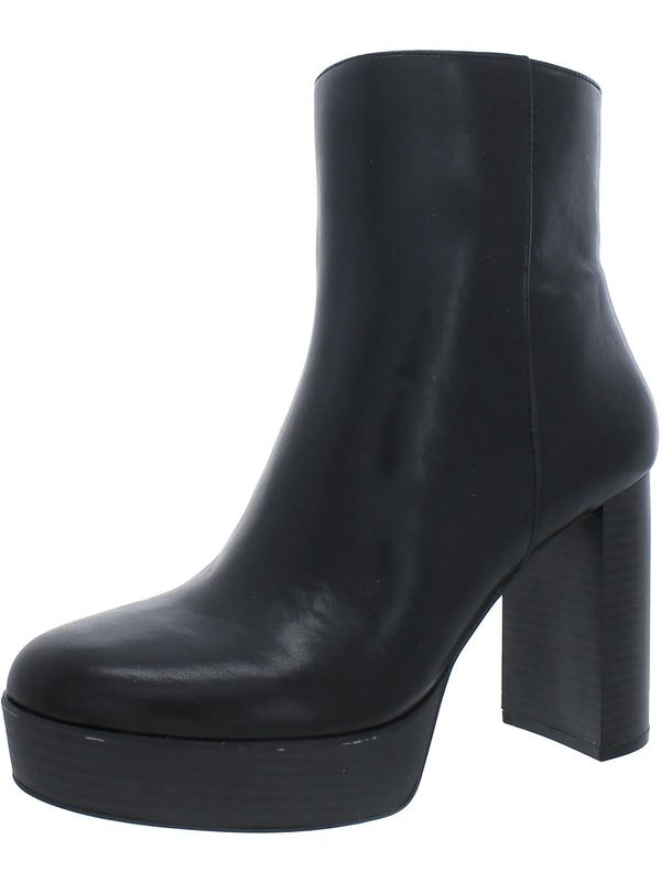 Alfani Womens Galsuenda Platform Boo Black Smooth 11M