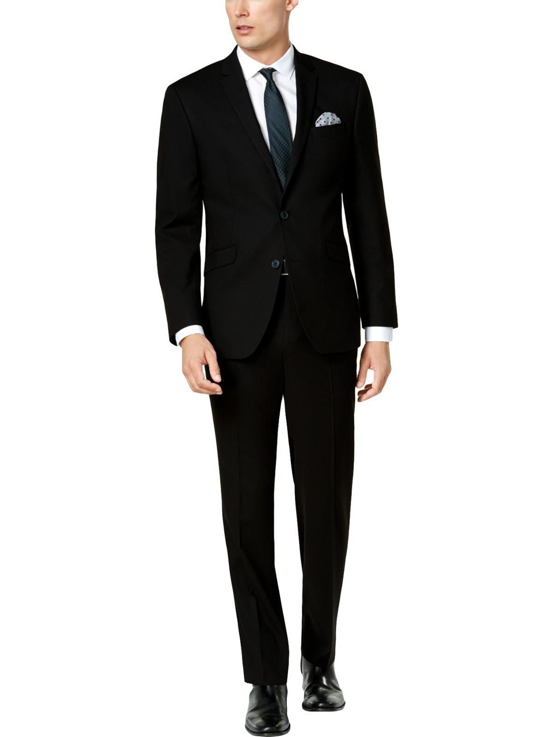 Kenneth Cole Reaction Men&#39;s Ready Flex Slim-Fit Suit Jacket - Black