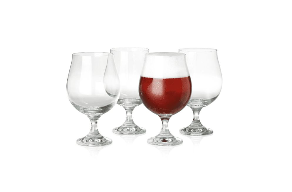 Hotel Collection Stemmed Beer Glasses, Set of 4,  - Clear