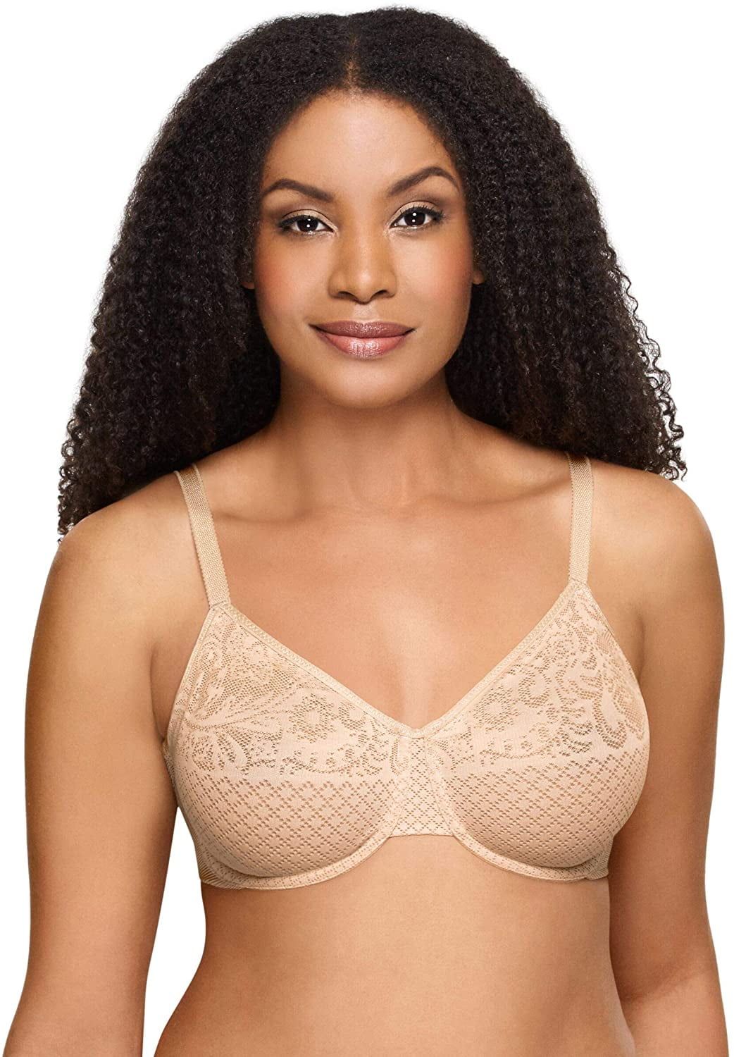 Wacoal Women&#39;s Visual Effects Minimizer Bra in Beige | Plus Size 40C | HerRoom.com