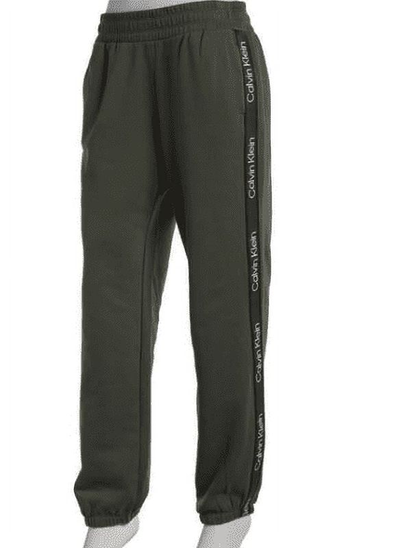 Calvin Klein Performance Women&#39;s Eco Fleece Logo Stripe Joggers Empress te  2XL