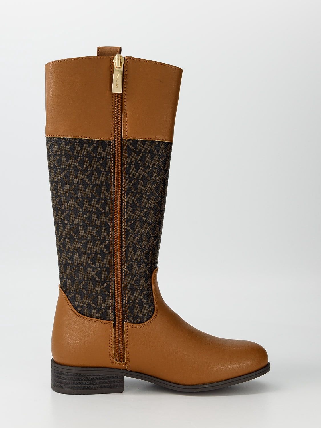 Michael Kors Little Girls Finley Heart Logo Tall Shaft Boots - Caramel