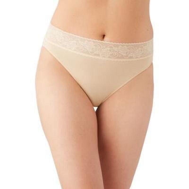 Wacoal Women&#39;s Comfort Touch High Cut Panty in Beige | Plus Size 2XL | HerRoom.com