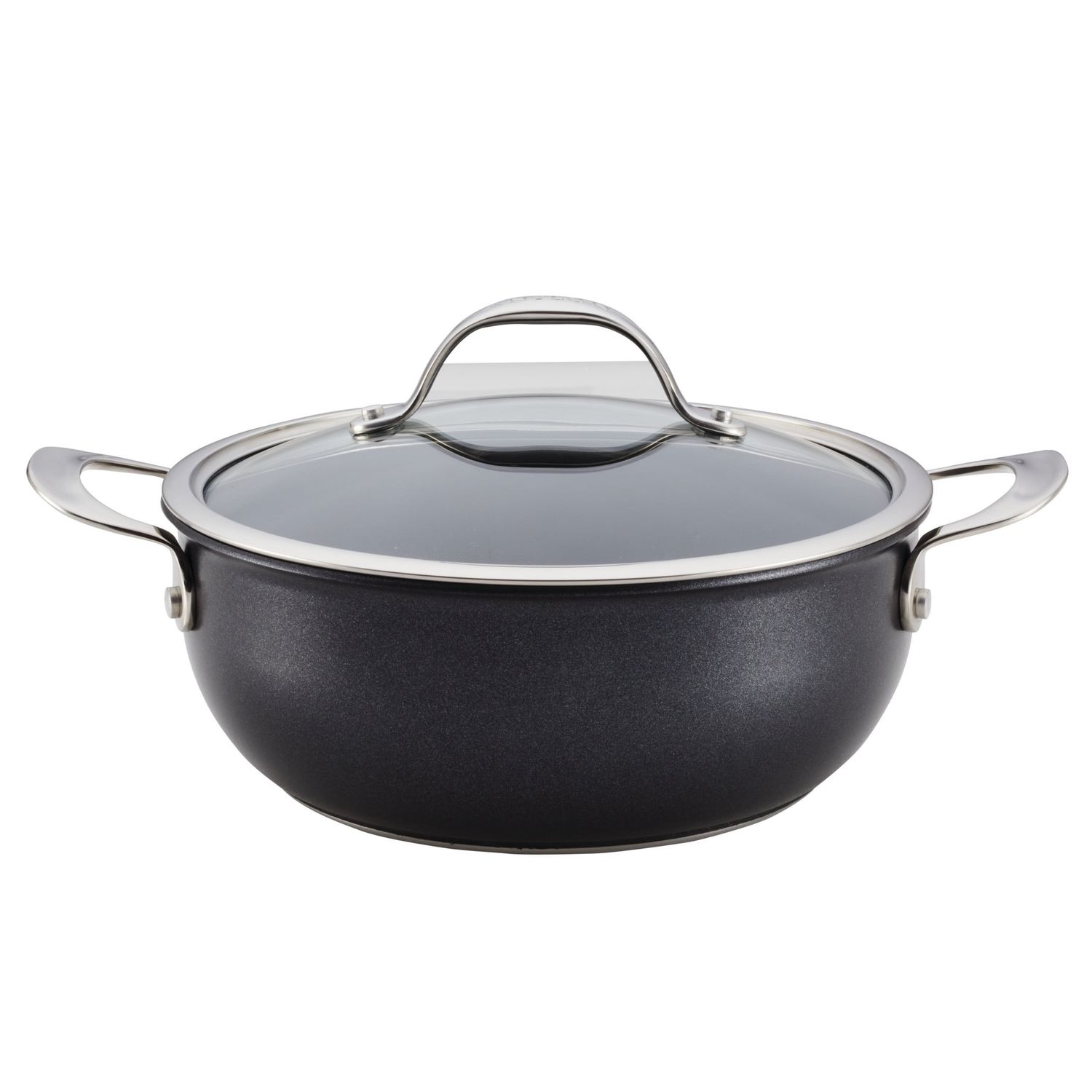 Anolon X 4qt Hybrid Nonstick Casserole Pan with Lid Charcoal Gray