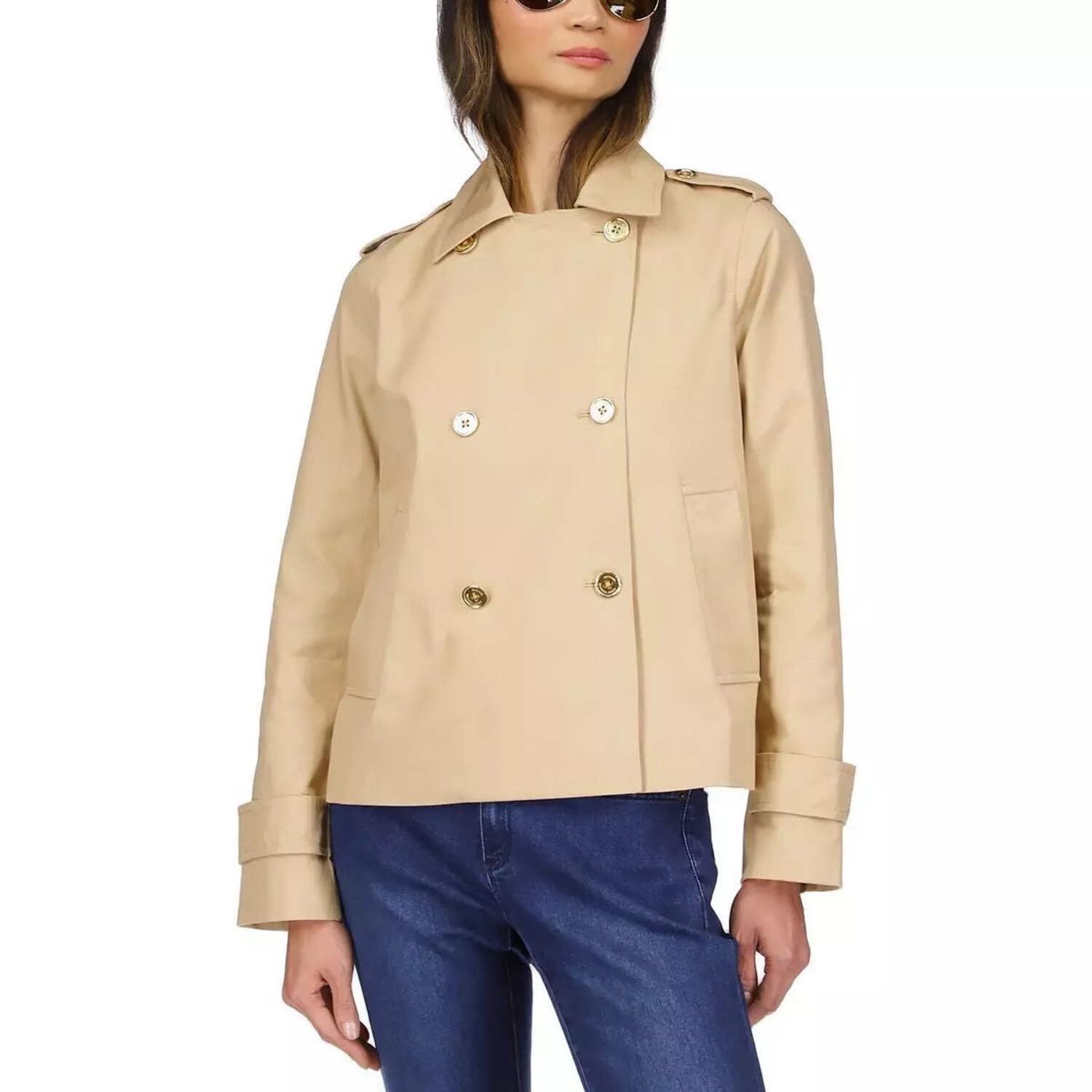 Michael Kors Womens Cotton Twill Cropped P Khaki PM