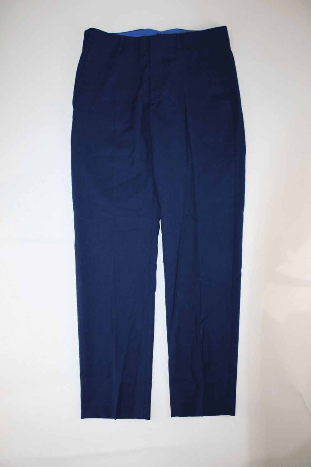 Kenneth Cole Reaction Mens Techni-Cole Blue Suit Se Blue 30x30