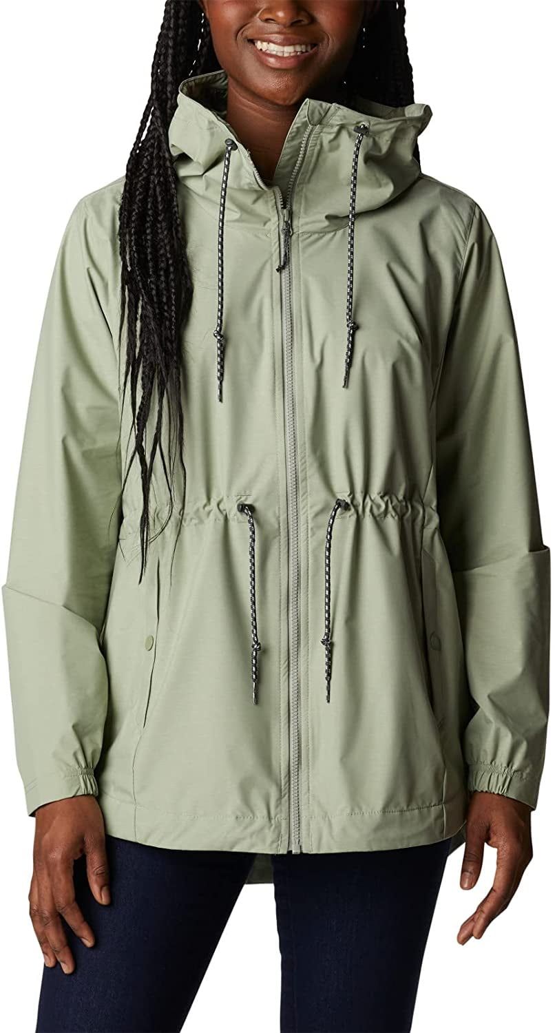 Columbia Sportswear Women&#39;s Lillian Ridge Shell Rain Jacket Safari, Large - Women&#39;s Rainwear at Academy Sports