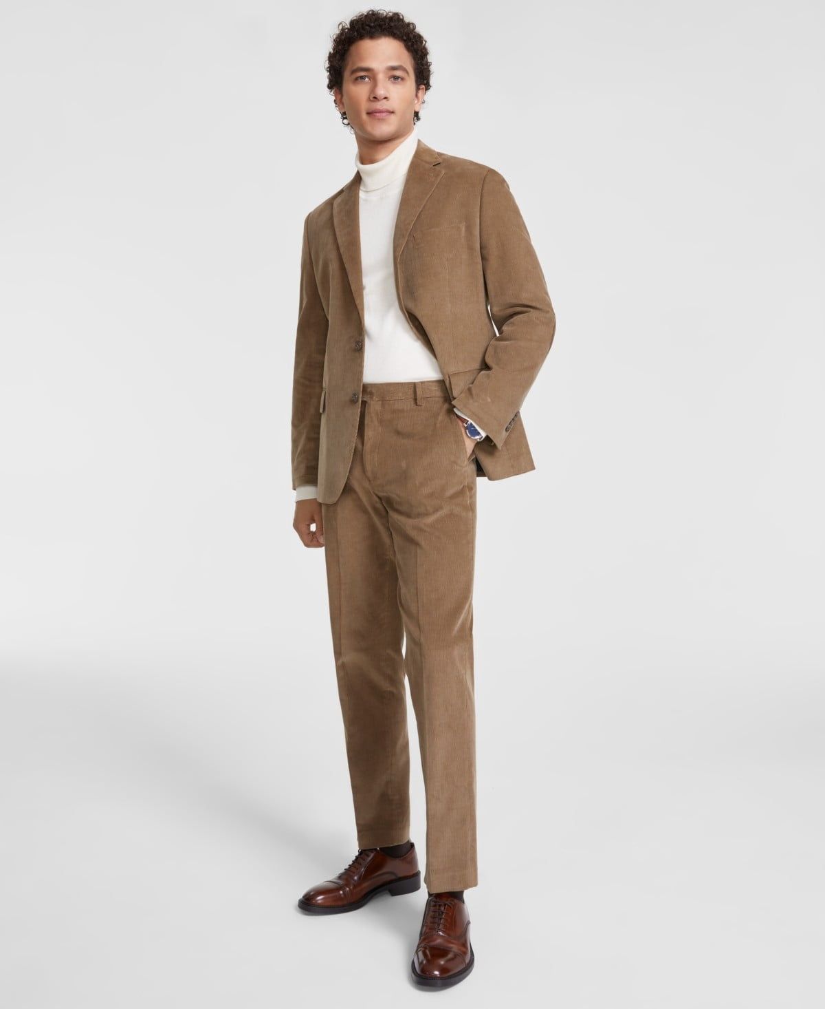 Tommy Hilfiger Men&#39;s Modern-Fit Corduroy Sport Coat - Taupe