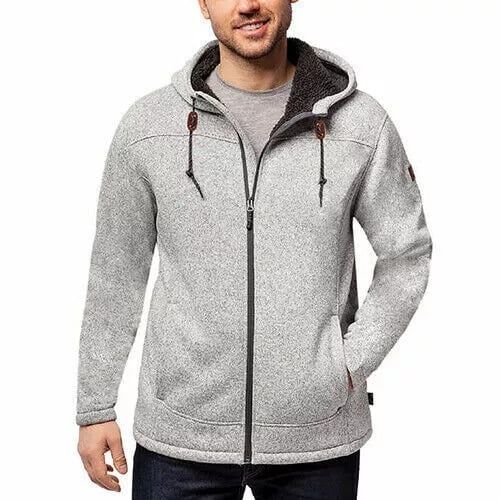 Rugged Elements Men&#39;s Fleece-Lined Hoodie, Gray, M