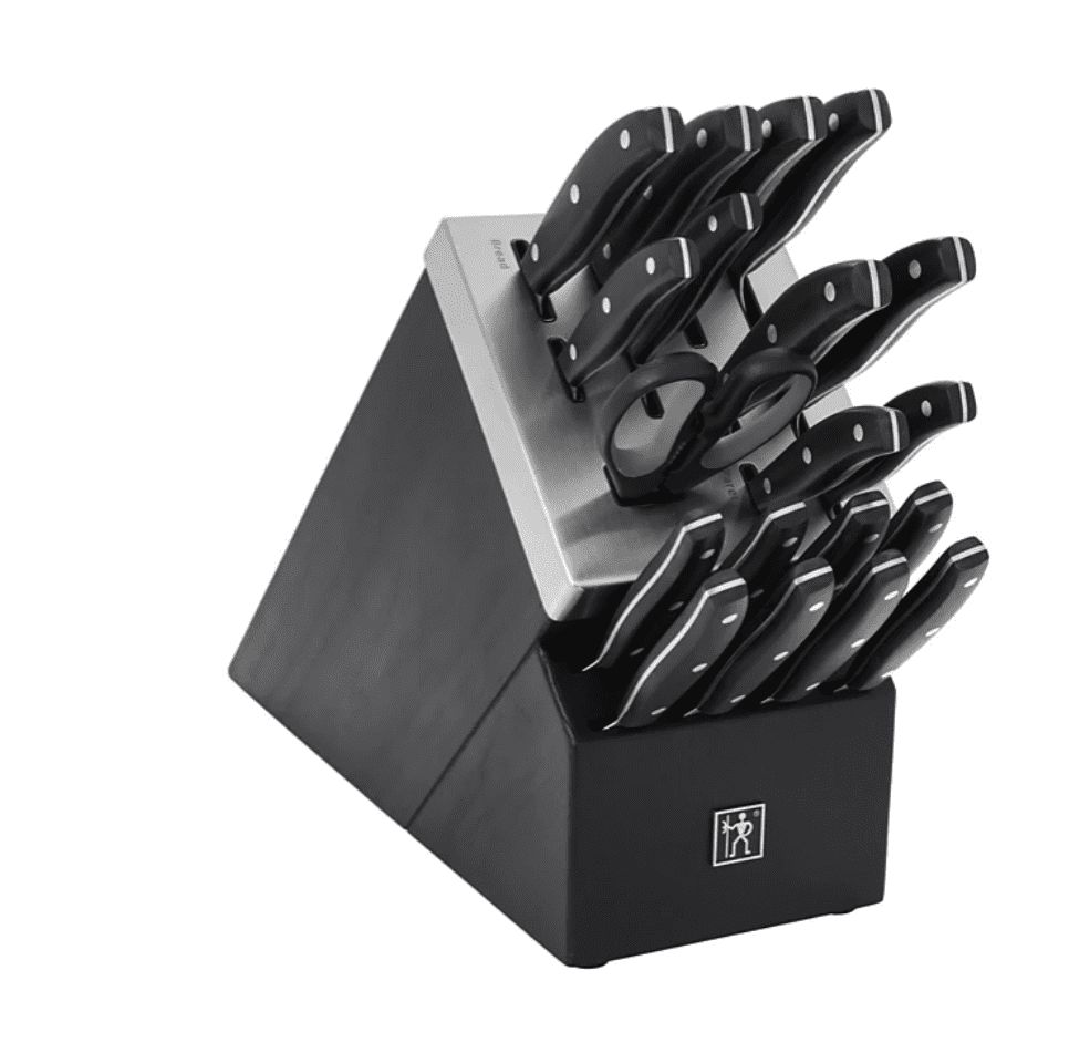 DEFINITION BLOCK 1875 J.A. Henckels HENCKELS Definition Stainless Steel 20 Pc Self-Sharpening Knife Block Set