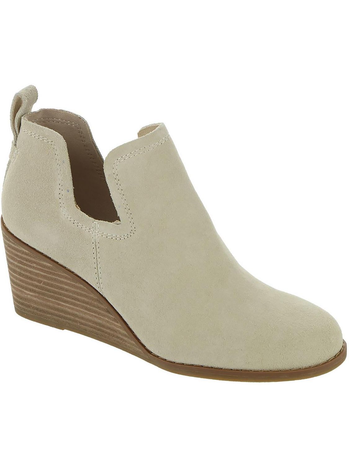 TOMS Womens Suede Kallie Wedge Boo Sahara 9M