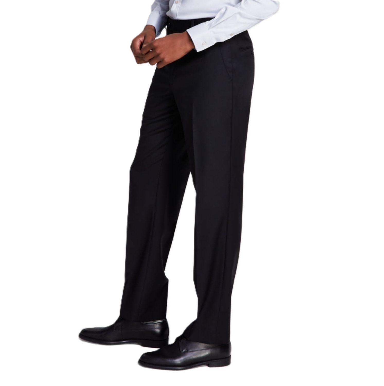 Michael Kors Men&#39;s Classic-Fit Wool-Blend Stretch Solid Suit Pants - Black
