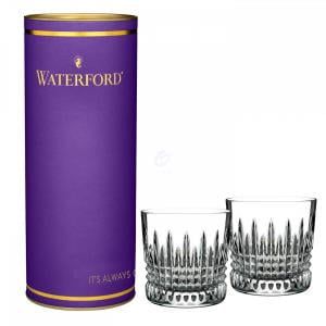 LISMORE DIAMOND 9OZ TUMBLER, PAIR (Purple Tube)