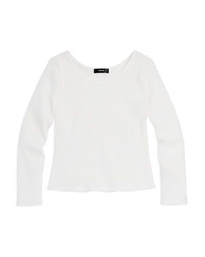 Aqua Girls&#39; Long Sleeve Scoop Neck Top, Big Kid - 100% Exclusive