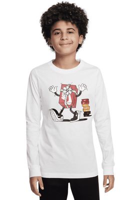 Nike Big Kids Sportswear Printed Long-Sleeve T-Shirt
