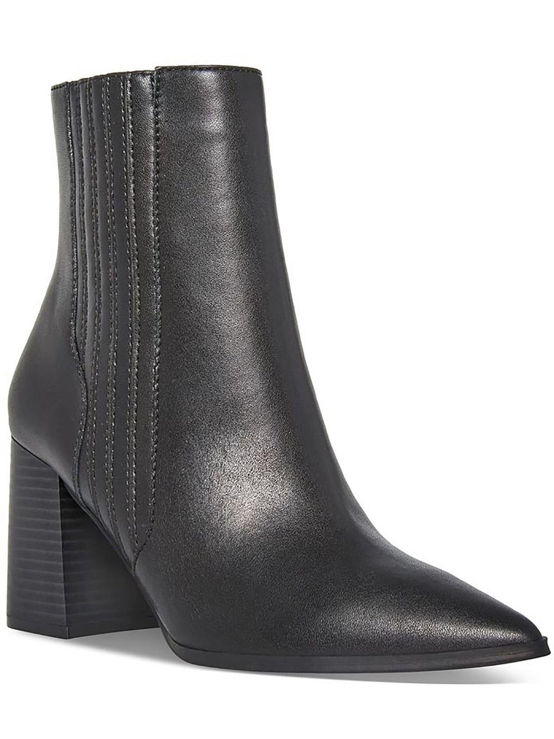 Aqua College Womens Iconic Pointed-Toe Dre Black Leather 9M