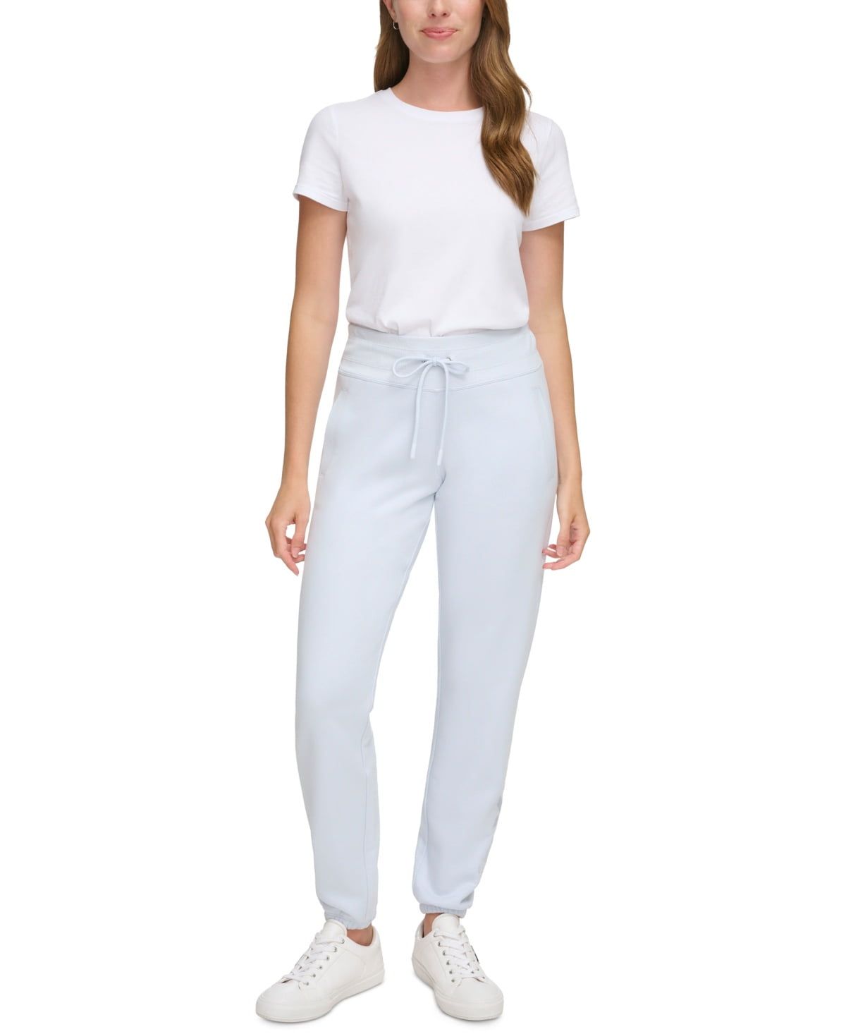 Calvin Klein Performance Women&#39;s Embroidered Shine Logo Joggers - Spray