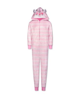 Max &amp; Olivia Big Girls Novelty Onesie - Pink
