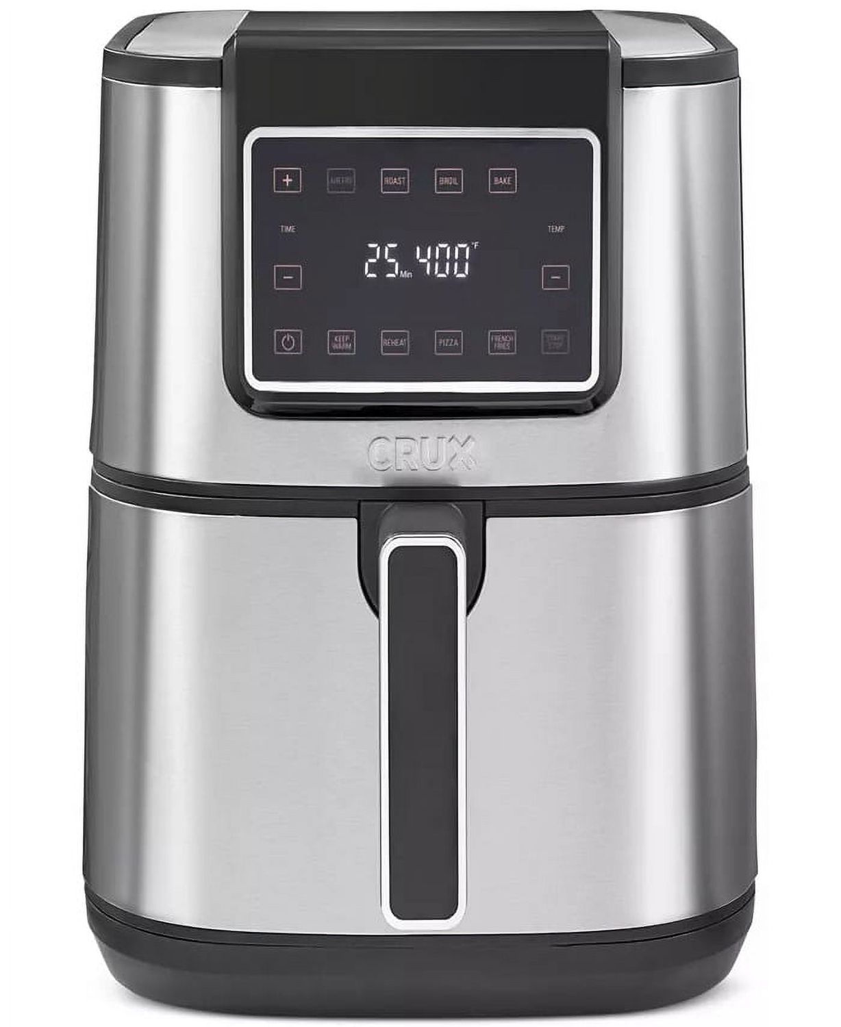 Crux 8-Qt. Air Fryer Digital Stainless Steel