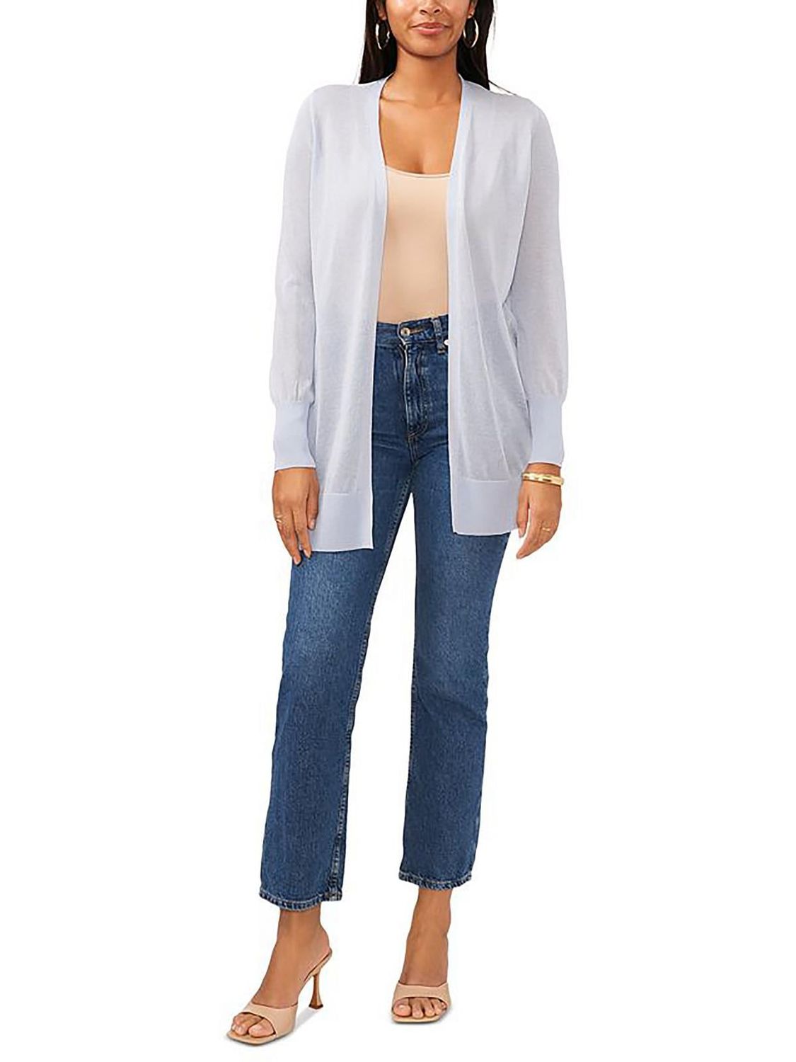 Sam and Jess Womens Sheer Open Front Cardigan Sweater