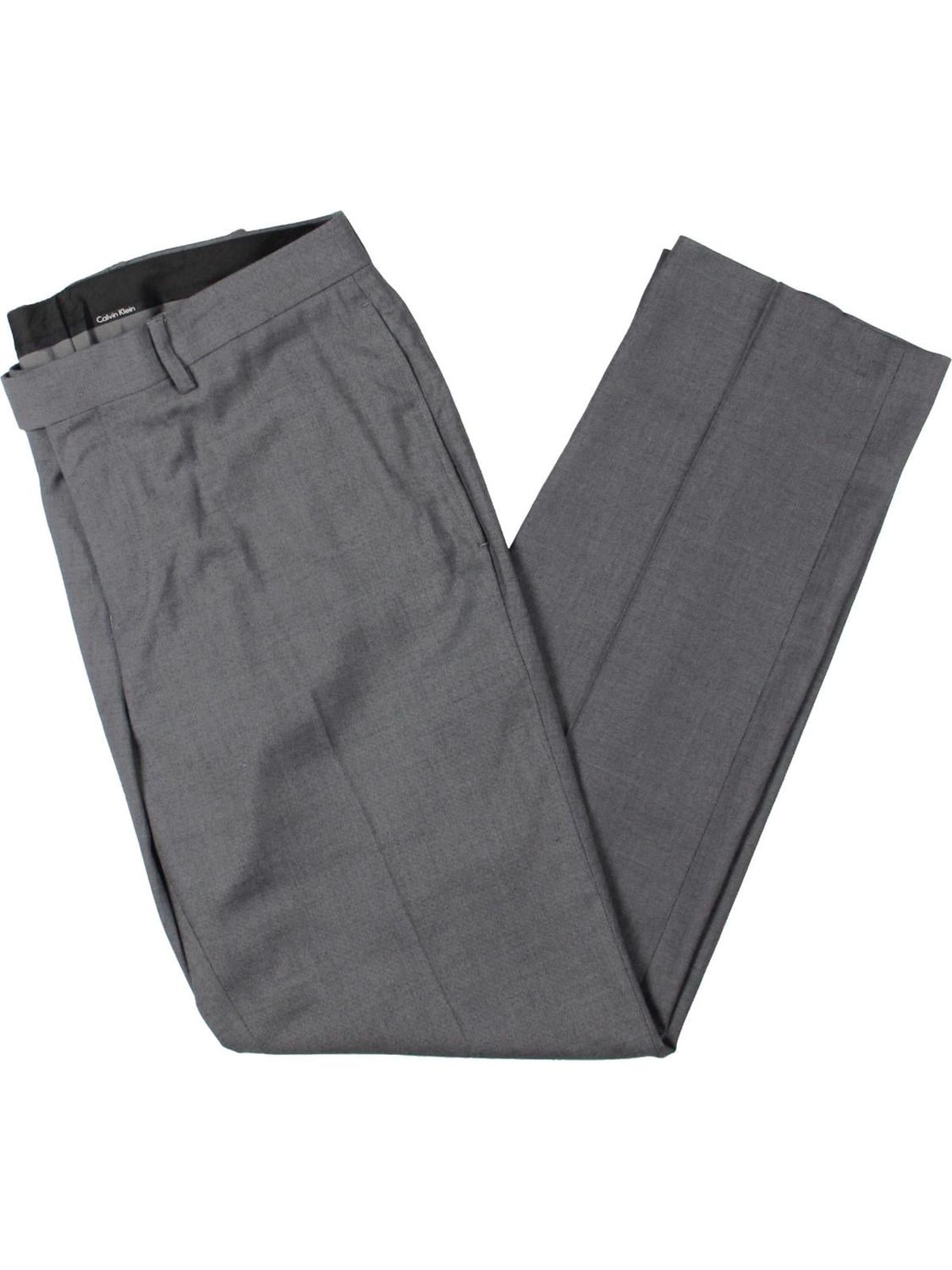 Calvin Klein Mens Slim Fit Dress Pant (Medium Grey) Men&#39;s Clothing