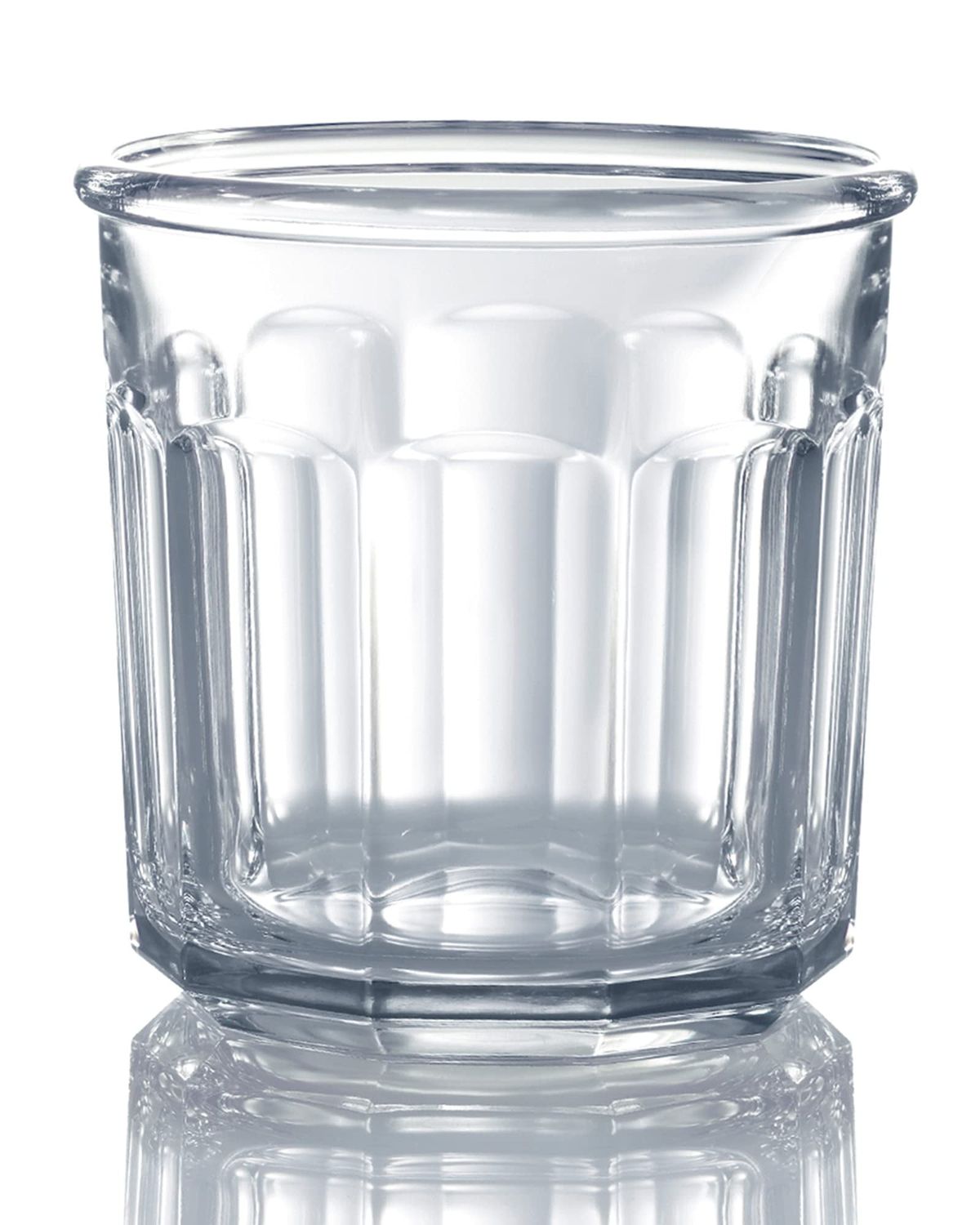 Luminarc Working 14 Oz. Glass Storage Jar and Cooler with White Lid (Set of 4)