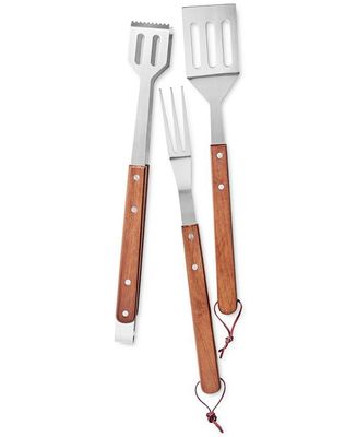 The Cellar Bbq 3-Piece Wood Handled Tool Set
