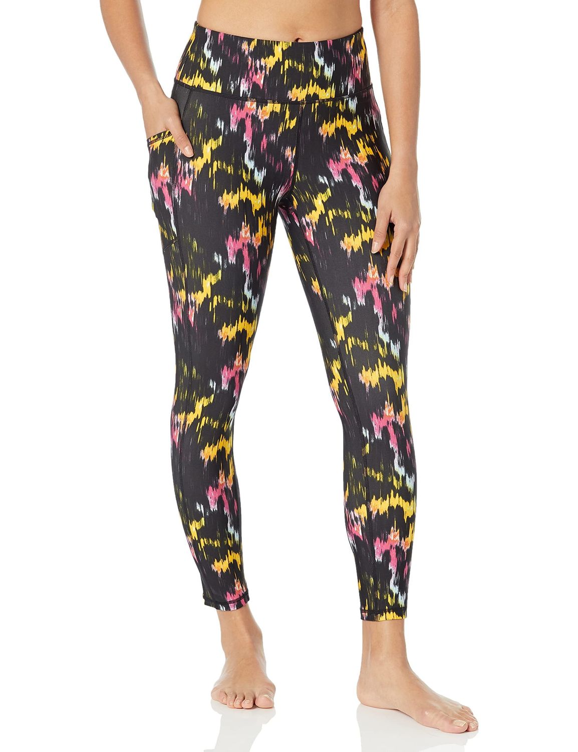Dkny Sport Printed High-Waist 7/8 Leggings - Currant Light Trace