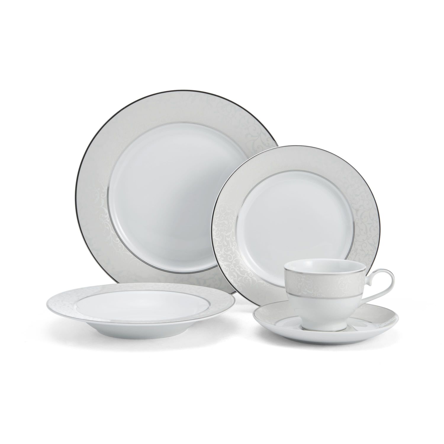 Mikasa Mikasa Parchment 40-Pc. Servic Grey