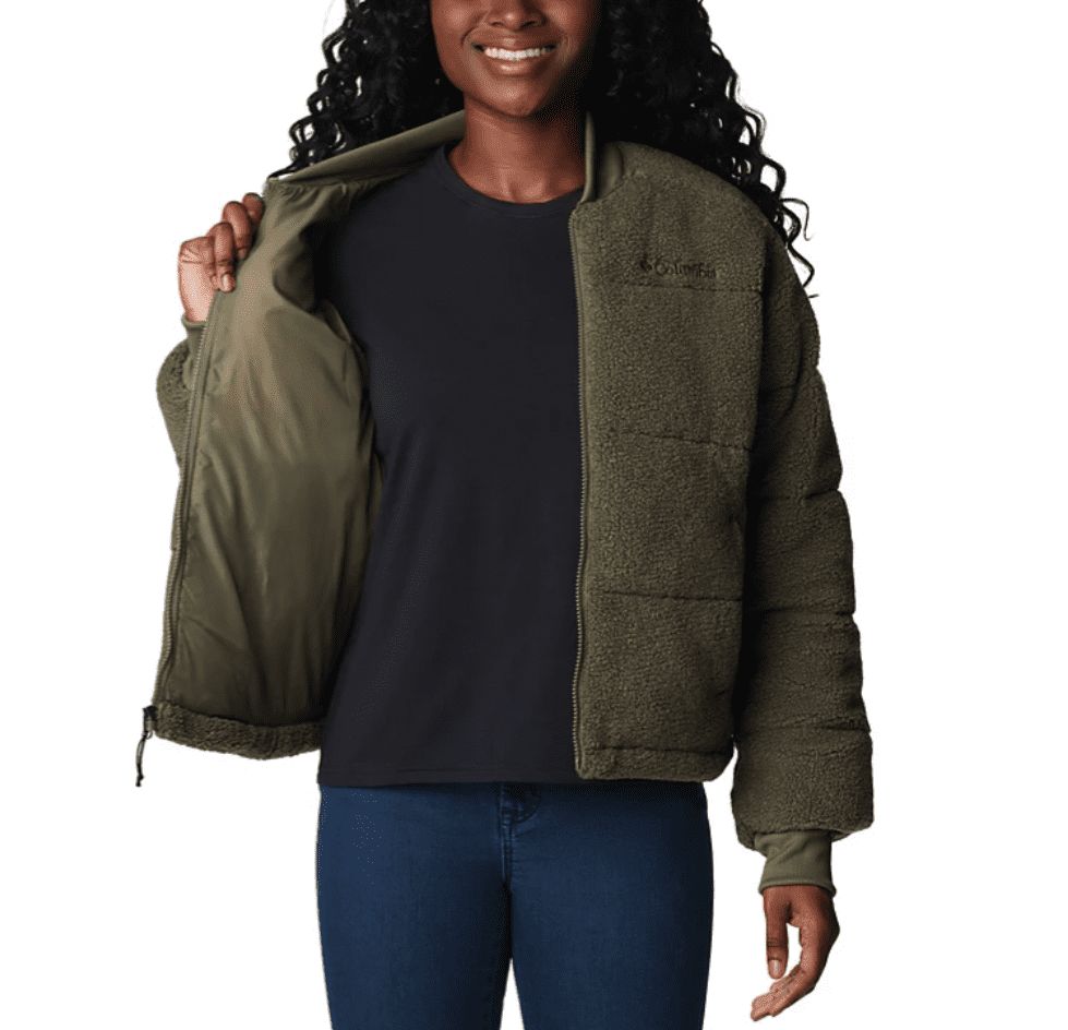 Columbia Women&#39;s Puffect Novelty Jacket - Dark Stone