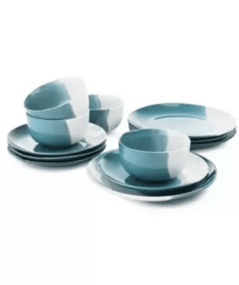 Closeout! the Cellar Color 12-Pc. Dinnerware Set, Service for 4,  - Teal