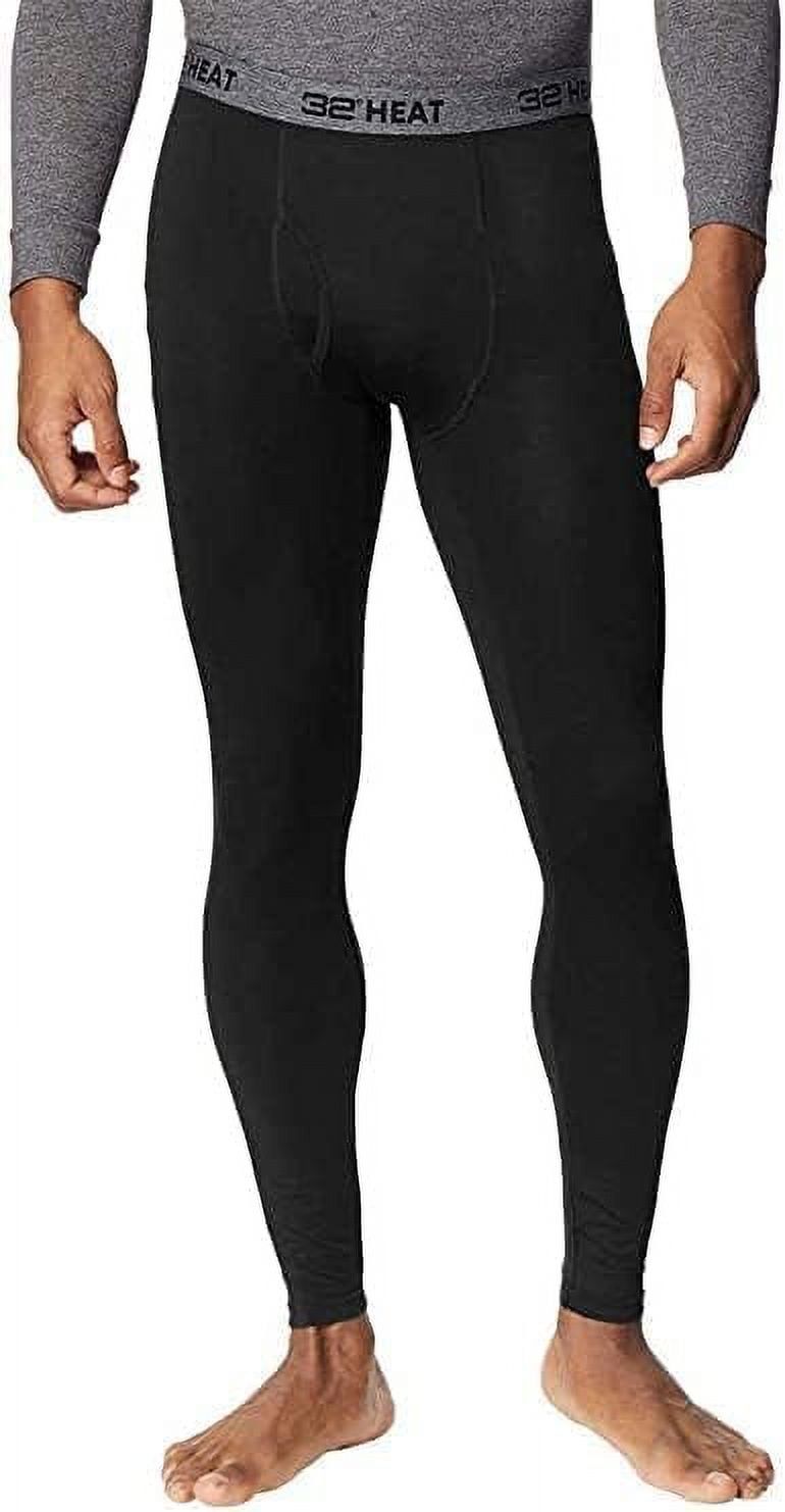 32 Degrees Men&#39;s Baselayer Top And Bottom, Black 2