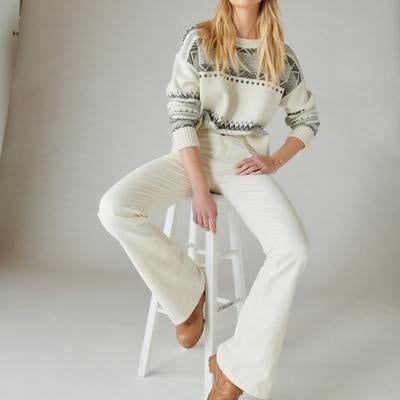 Lucky Brand Stevie High-Rise Flared Jeans Moon Dust 34x30