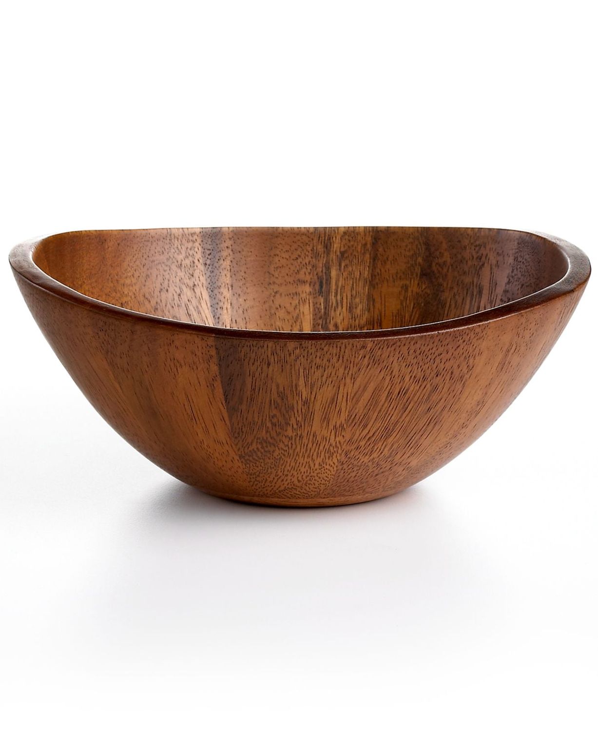 The Cellar Acacia Wood Curve Individual Bowl
