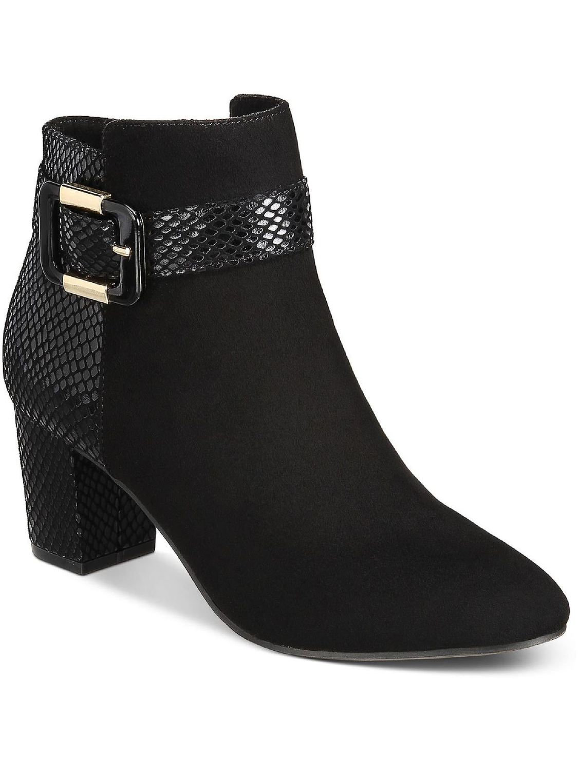 Karen Scott Ivyy Mixed-Media Booties Black Micro 10M