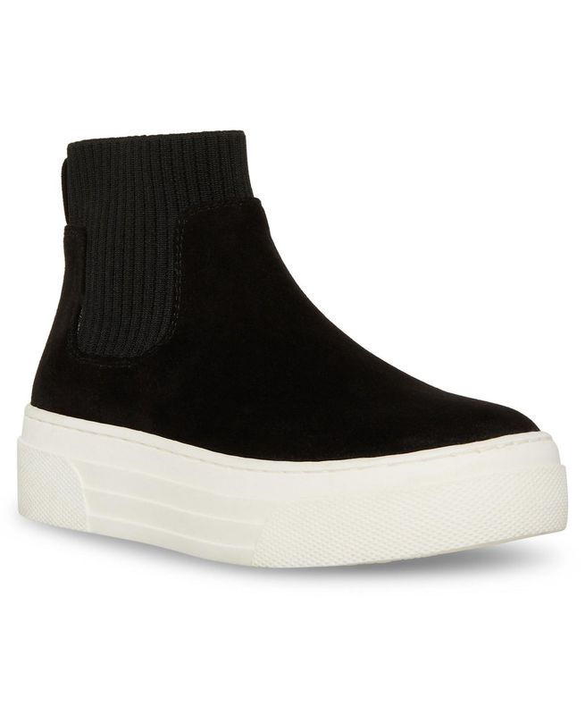 Steve Madden Little Girls Jcormac Zipper Closure Sneakers - Black