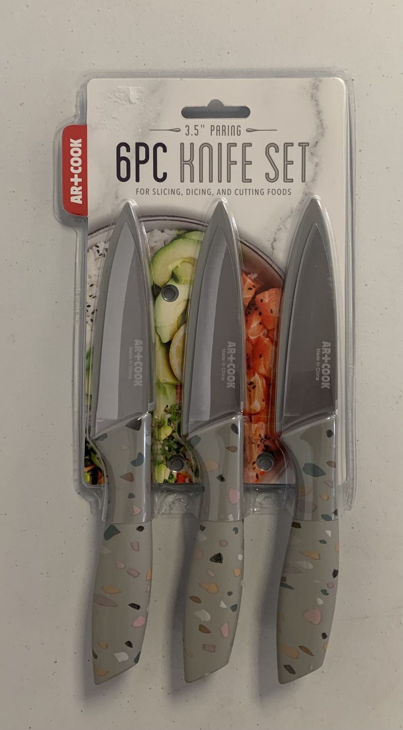 Art and Cook 6pc 3.5” Pairing Knife Set