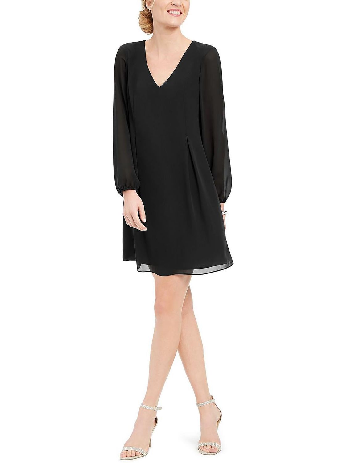 INC Womens Solid Shift Dress