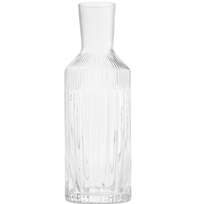 Hotel Collection Fluted Carafe, Clear