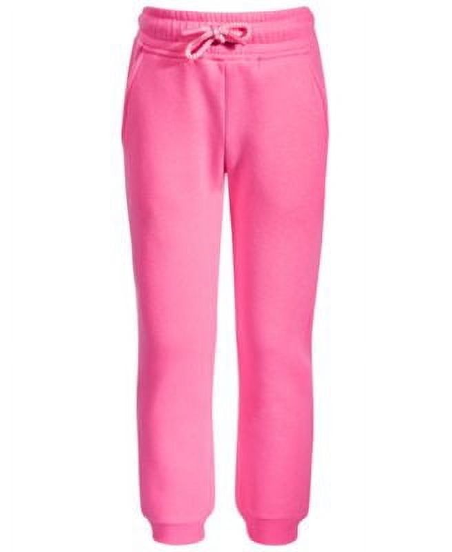 Epic Threads Little Girls Solid Fleece Jogger Pants, - Pewter Hth
