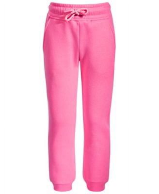 Epic Threads Little Girls Solid Fleece Jogger Pants, - Pewter Hth