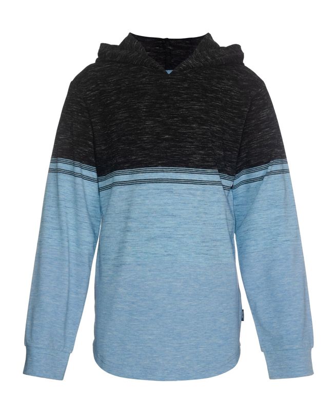 Univibe Big Boys Daytona Color Block Hooded Sweatshirt - Black