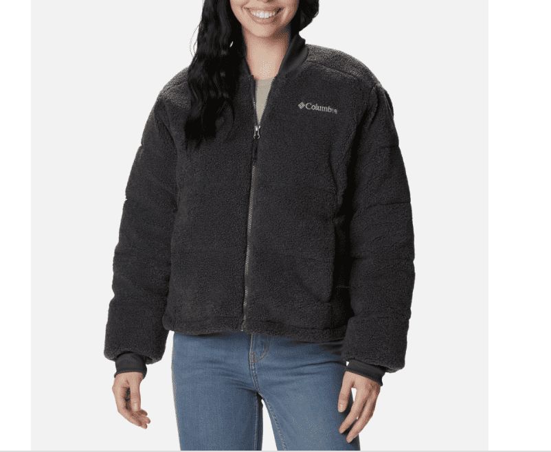 Columbia Women&#39;s Puffect Novelty Jacket, Grey, Large