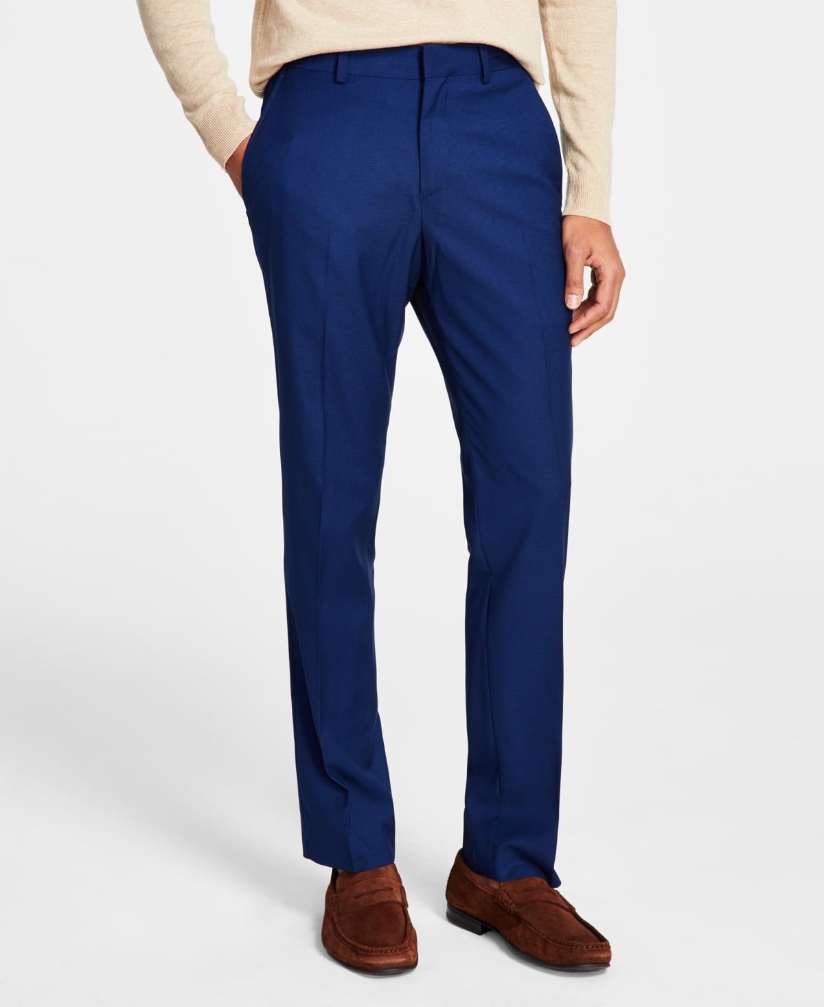 Kenneth Cole Reaction Men&#39;s Separate Slim Fit Pants Blue Size 38X30