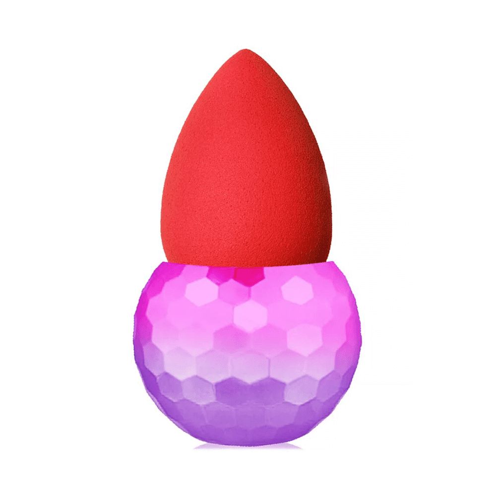 Beautyblender - Puttin  on the Glitz - 2 Pc Set - Ruby Red - Includes Blender and Holding Stand - Great for Holidays!