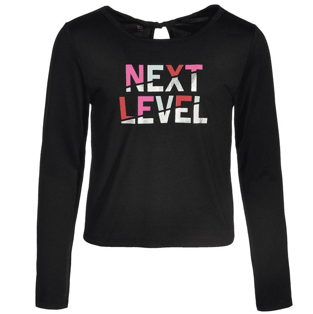 ID Ideology Big Girls Printed Twist Back Long-Sleeve T-Shirt