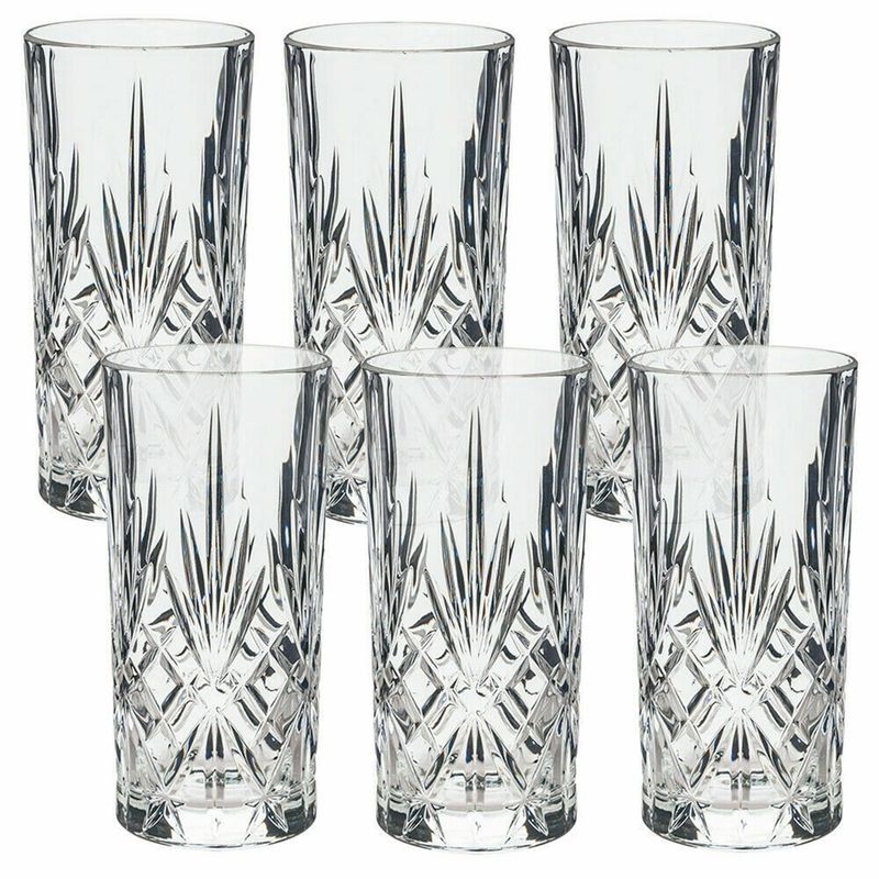 Lorren Home Trends Melodia Crystal Highball Glass Clear