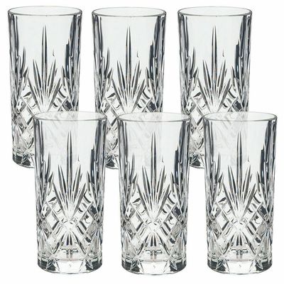 Lorren Home Trends Melodia Crystal Highball Glass Clear