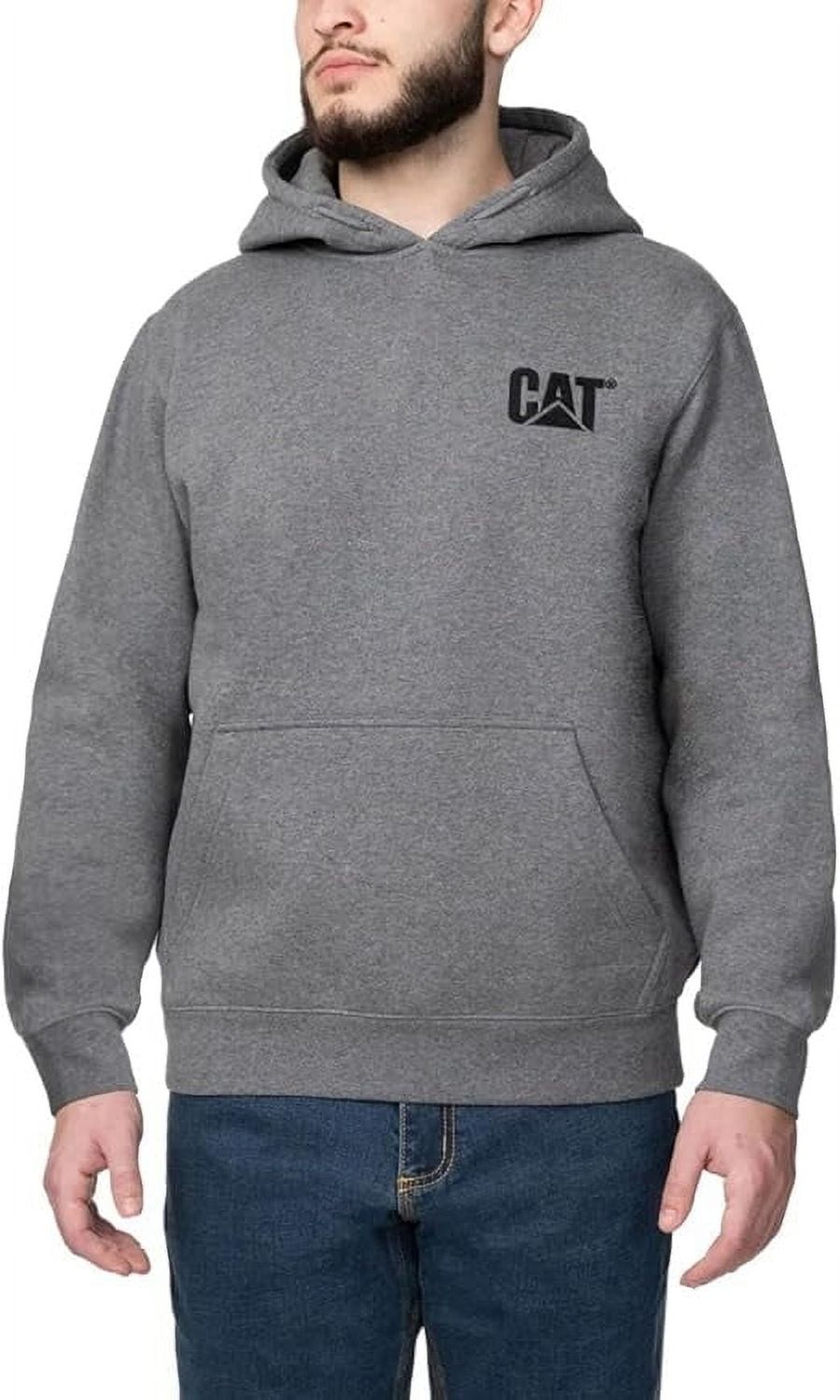 CAT Caterpillar Men&#39;s Trademark Hoodies with Embroidered Front Logo Medium